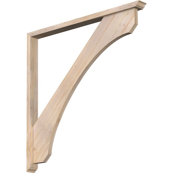 Ekena Millwork Legacy Traditional Smooth Bracket w/ Offset Brace, Douglas Fir, 3 1/2"W x 44"D x 44"H BKT0402X44X44LEC01SDF - main
